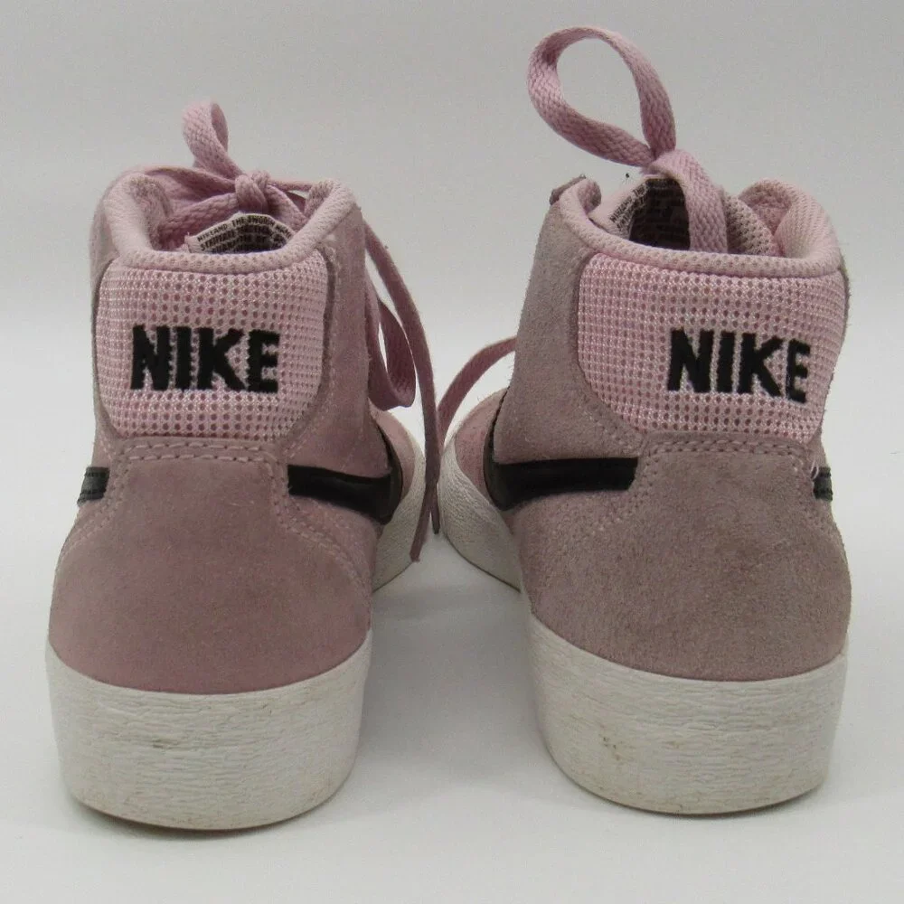 Women's Nike SB Bruin High Skate Shoes Medium Soft Pink Suede DR0126-600 Size 6 - Picture 3 of 8